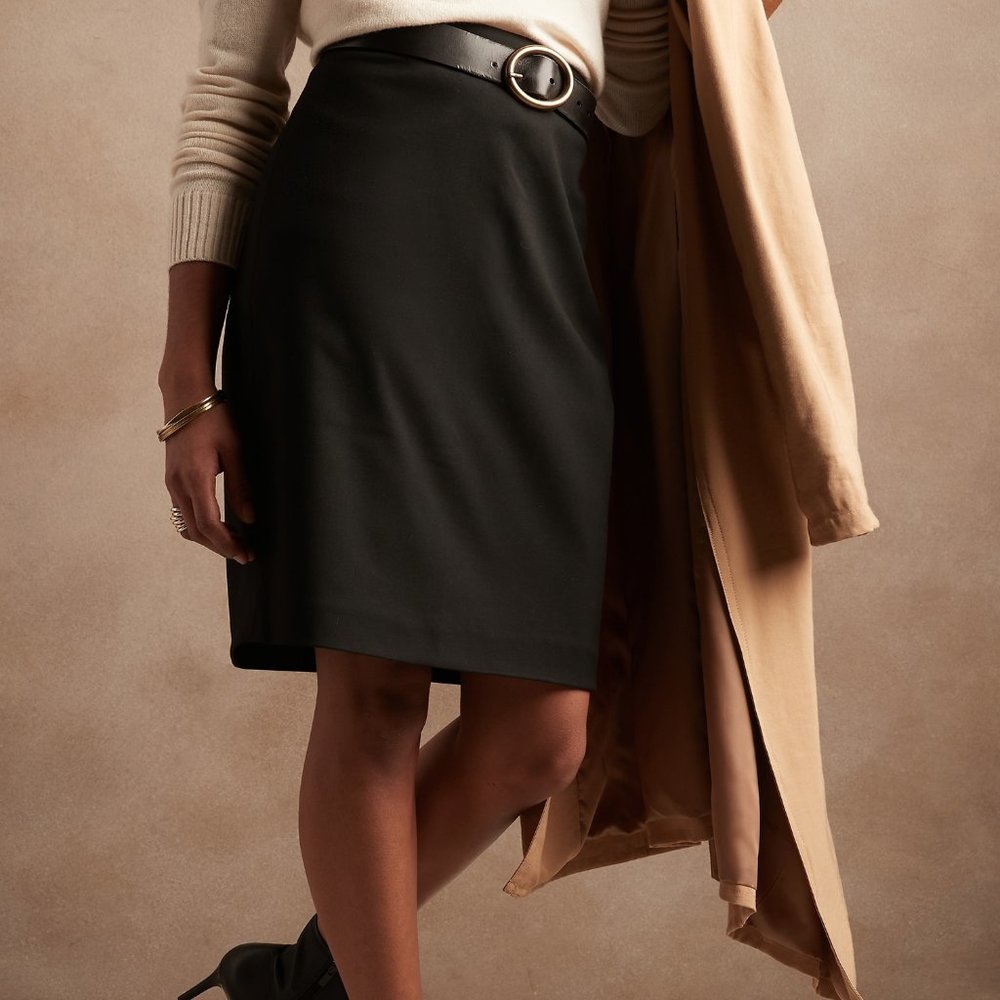 Banana Republic Twill Classic Pencil Skirt NWT